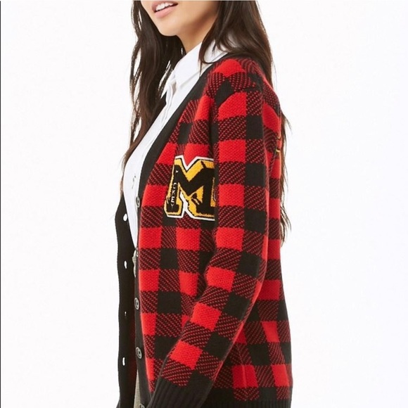Forever 21 Mickey Mouse Disney Plaid Cardigan 90th Anniversary - Picture 3 of 9